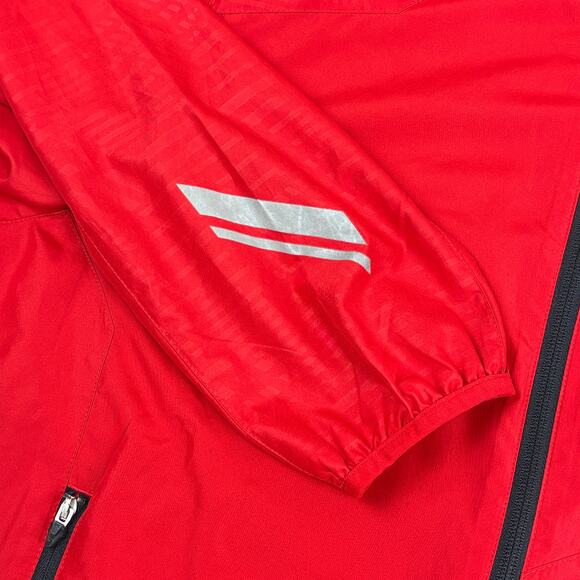 Under Armour Run All Season Gear Full-Zip Hooded Red Jacket - Mens Large Fitted - Picture 5 of 12